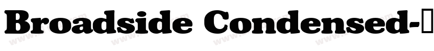 Broadside Condensed字体转换